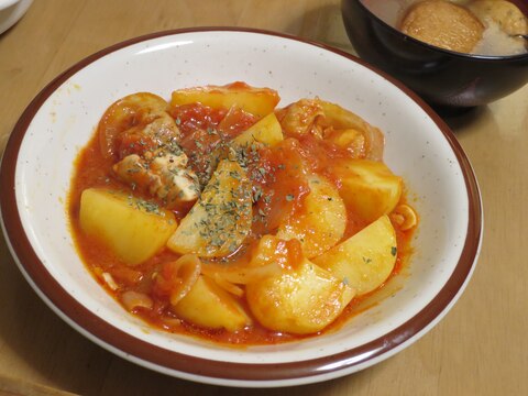 鶏ももでつくる肉じゃが